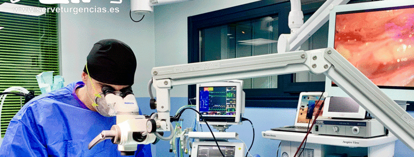 Microcirugía obstrucción uréter Servet Urgencias